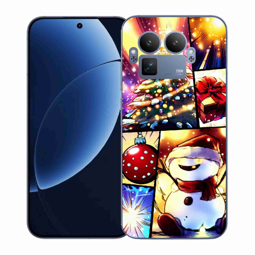 Gél borító mmCase a Realme GT 8 Pro készülékhez - Karácsonyi motívumok 1