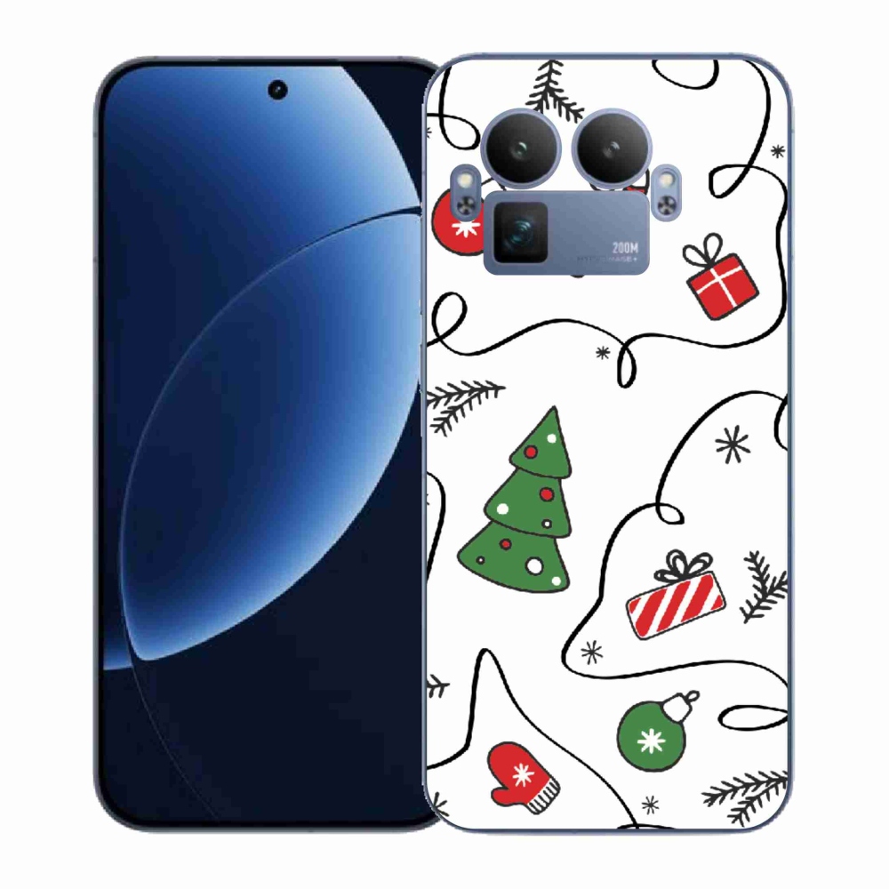 Gél borítás mmCase a Realme GT 8 Pro készülékhez - karácsonyi motívumok
