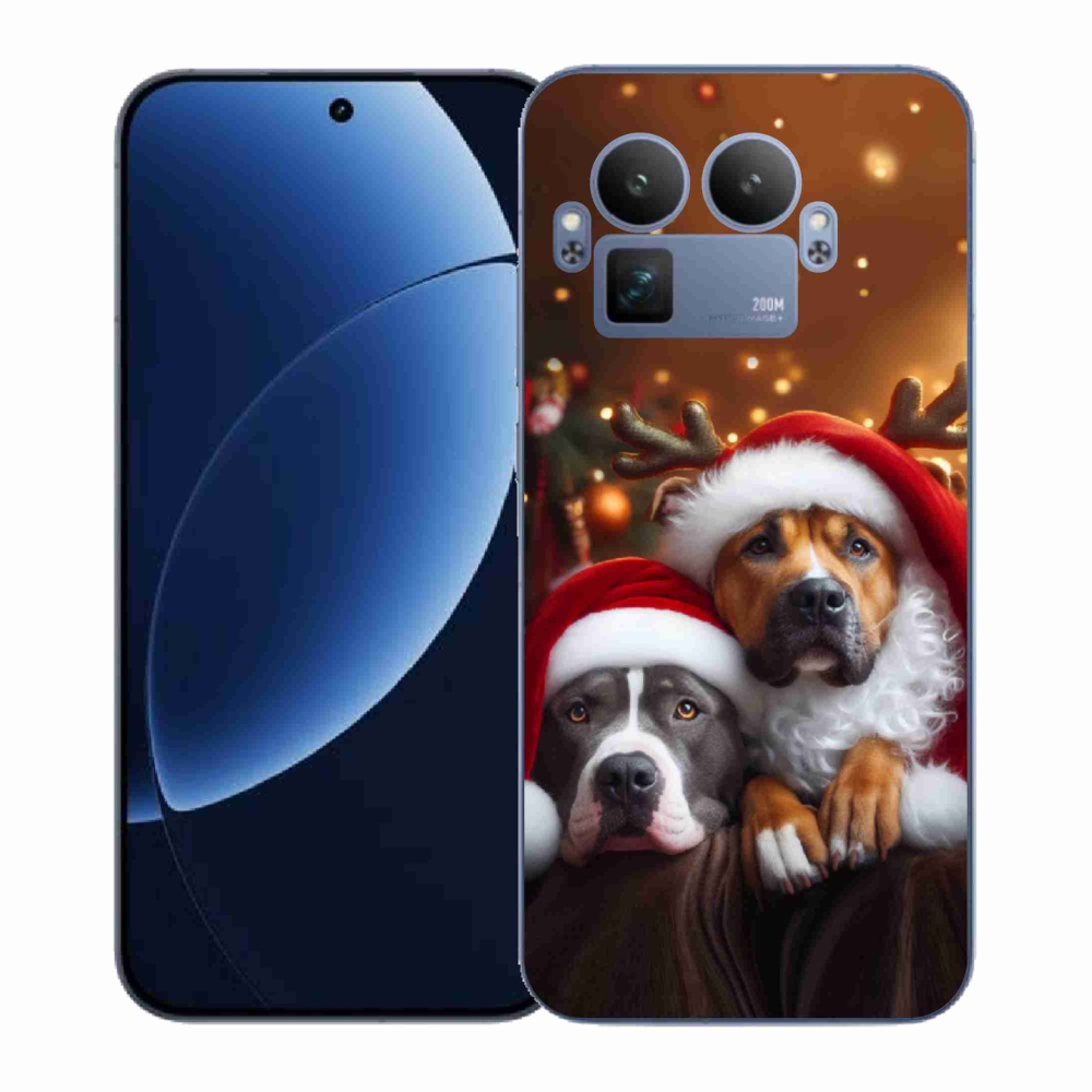Gél borítás mmCase a Realme GT 8 Pro-n - Karácsonyi kutyák