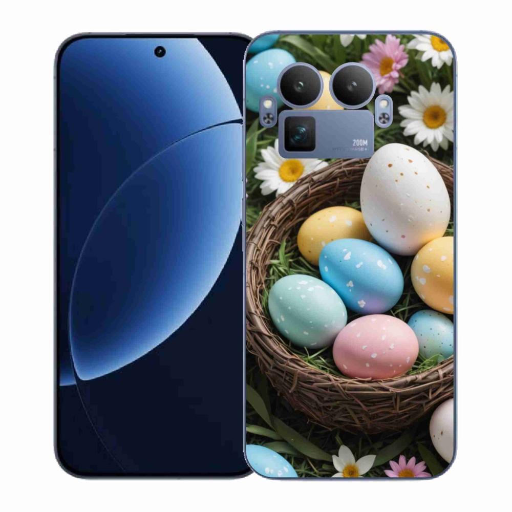 Gél borítás mmCase a Realme GT 8 Pro készülékhez - Húsvéti tojások 2