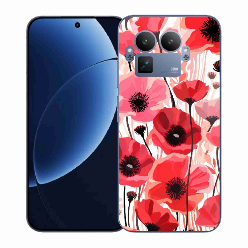 Gél borítás mmCase a Realme GT 8 Pro készülékhez - mákos 1