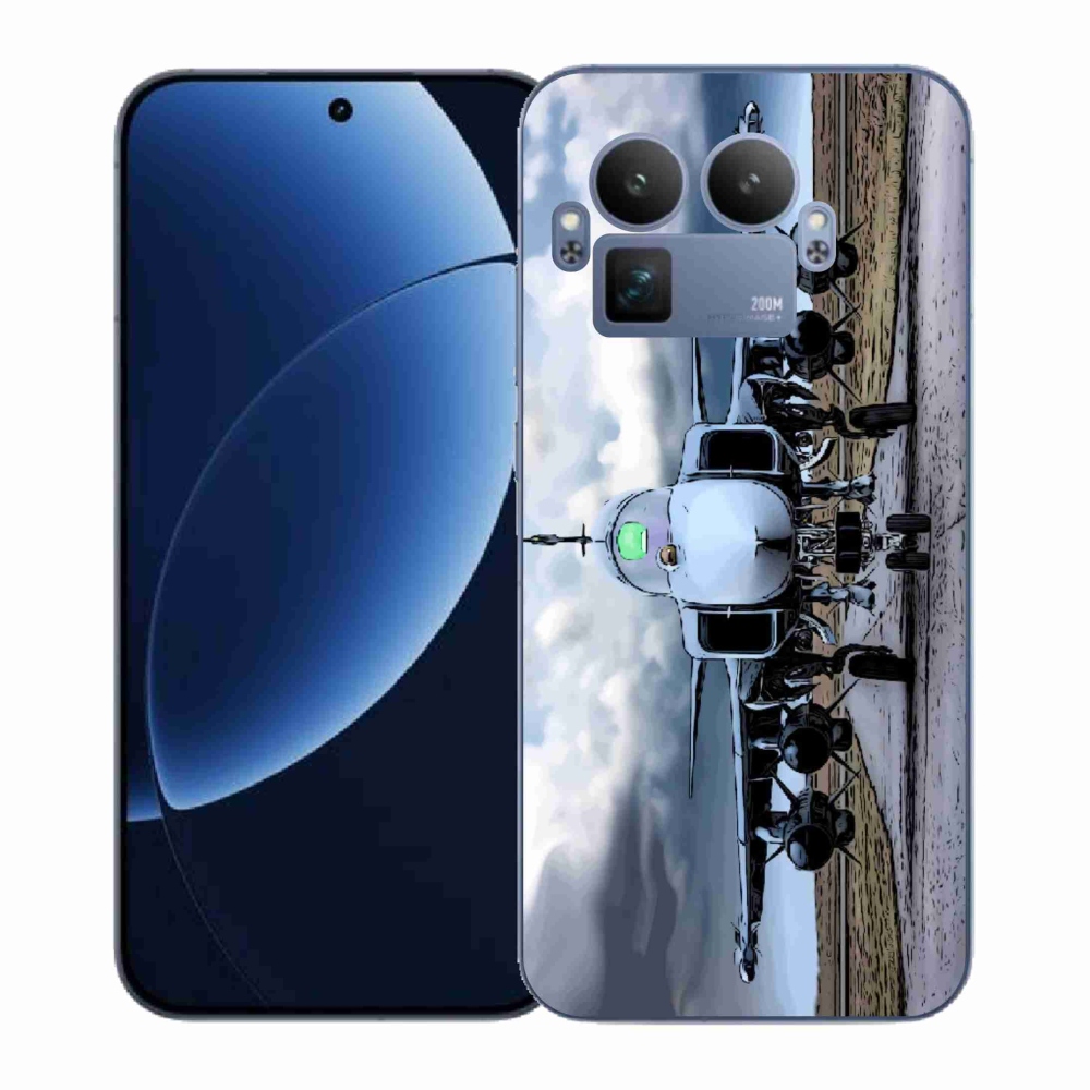 Gél borítás mmCase a Realme GT 8 Pro számára - katonai repülőgépek