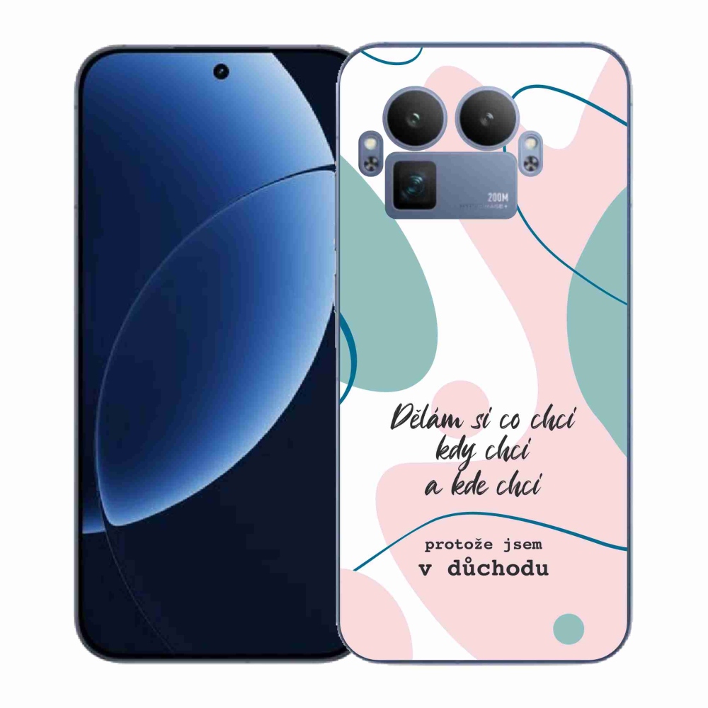 Gél borító mmCase a Realme GT 8 Pro készülékhez - vicces szöveg 10 fehér háttér