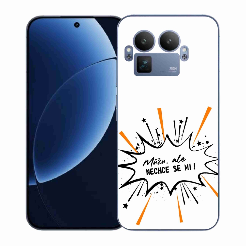 Gél borító mmCase a Realme GT 8 Pro készülékhez - vicces szöveg 11 fehér háttér