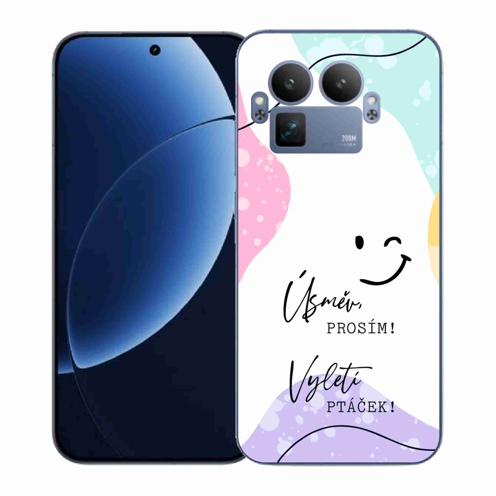 Gél borító mmCase a Realme GT 8 Pro készülékhez - vicces szöveg 4 fehér háttérrel