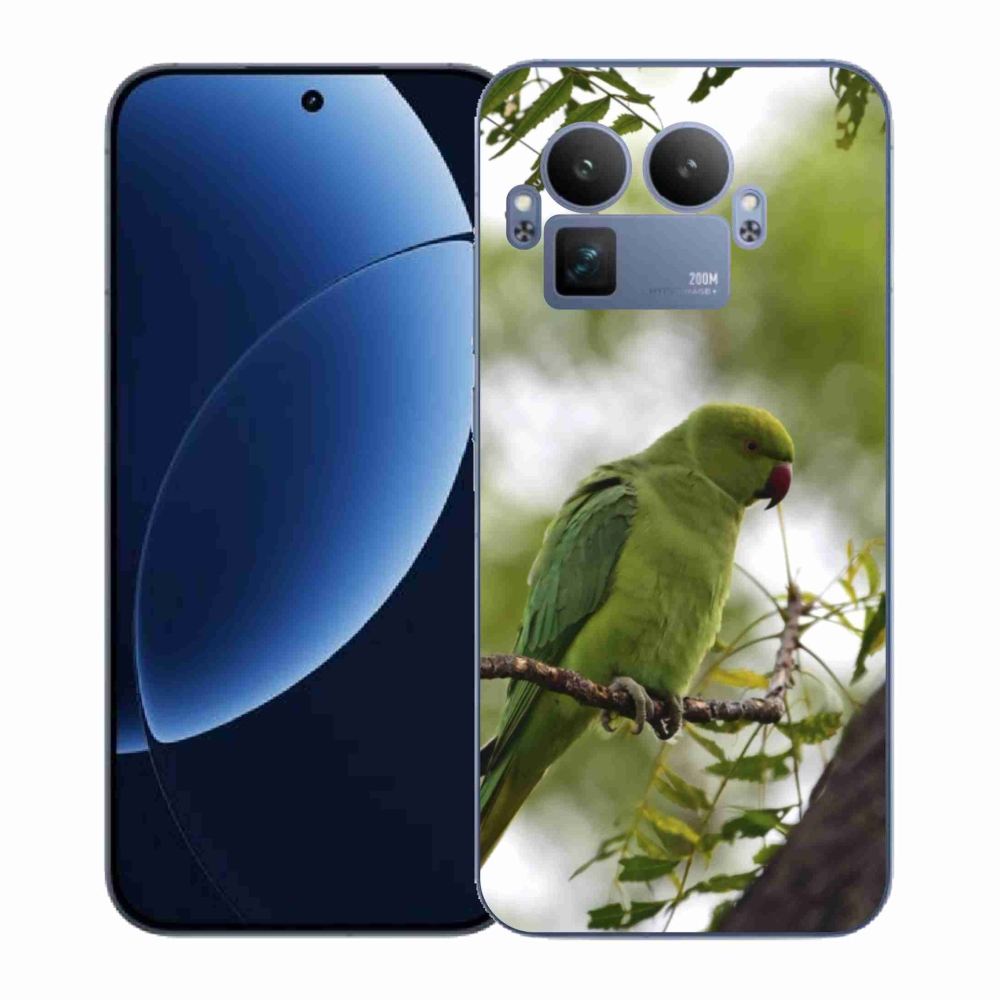 Gél borítás mmCase a Realme GT 8 Pro készülékhez - zöld papagáj
