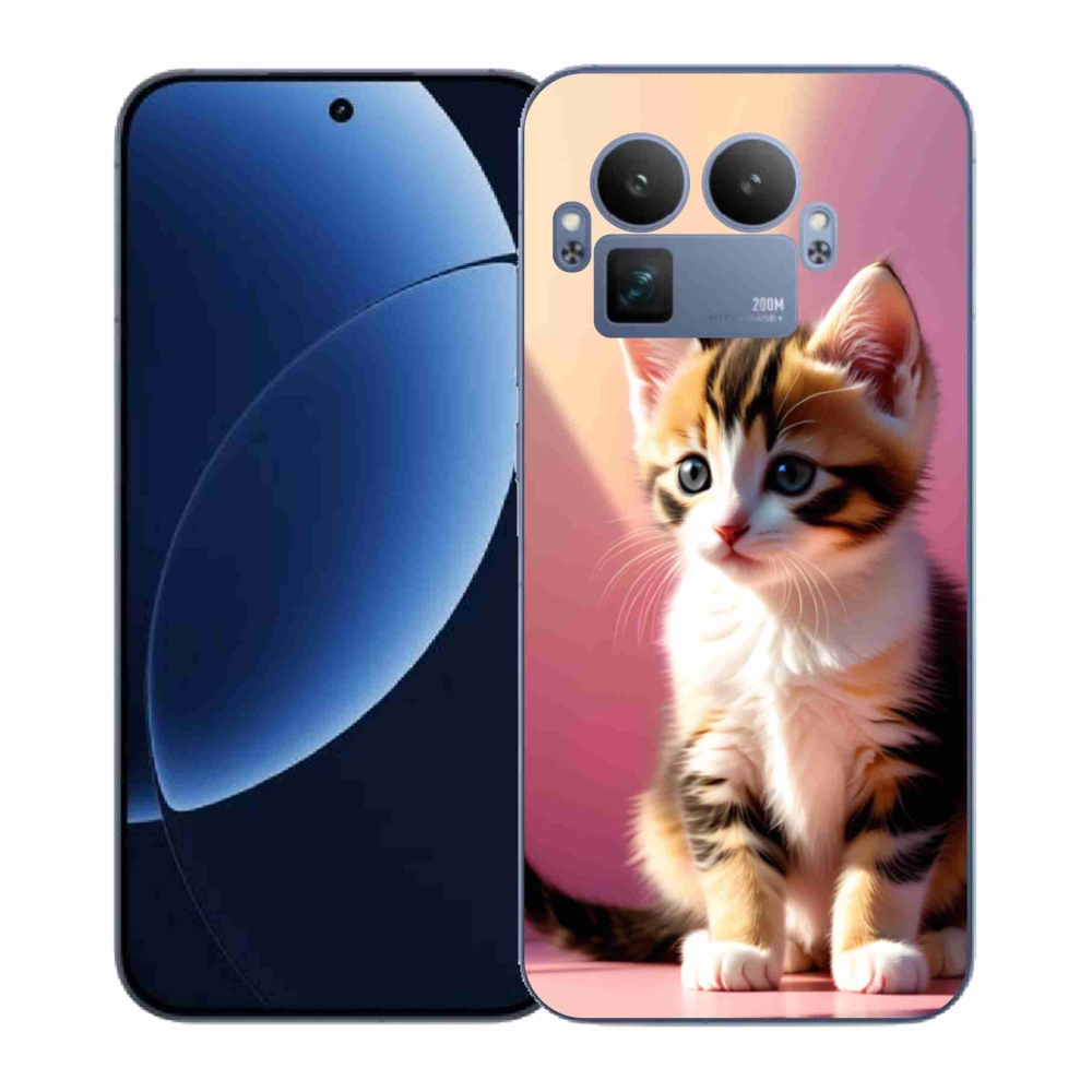 Gél borítás mmCase a Realme GT 8 Pro számára - kíváncsi cica 2