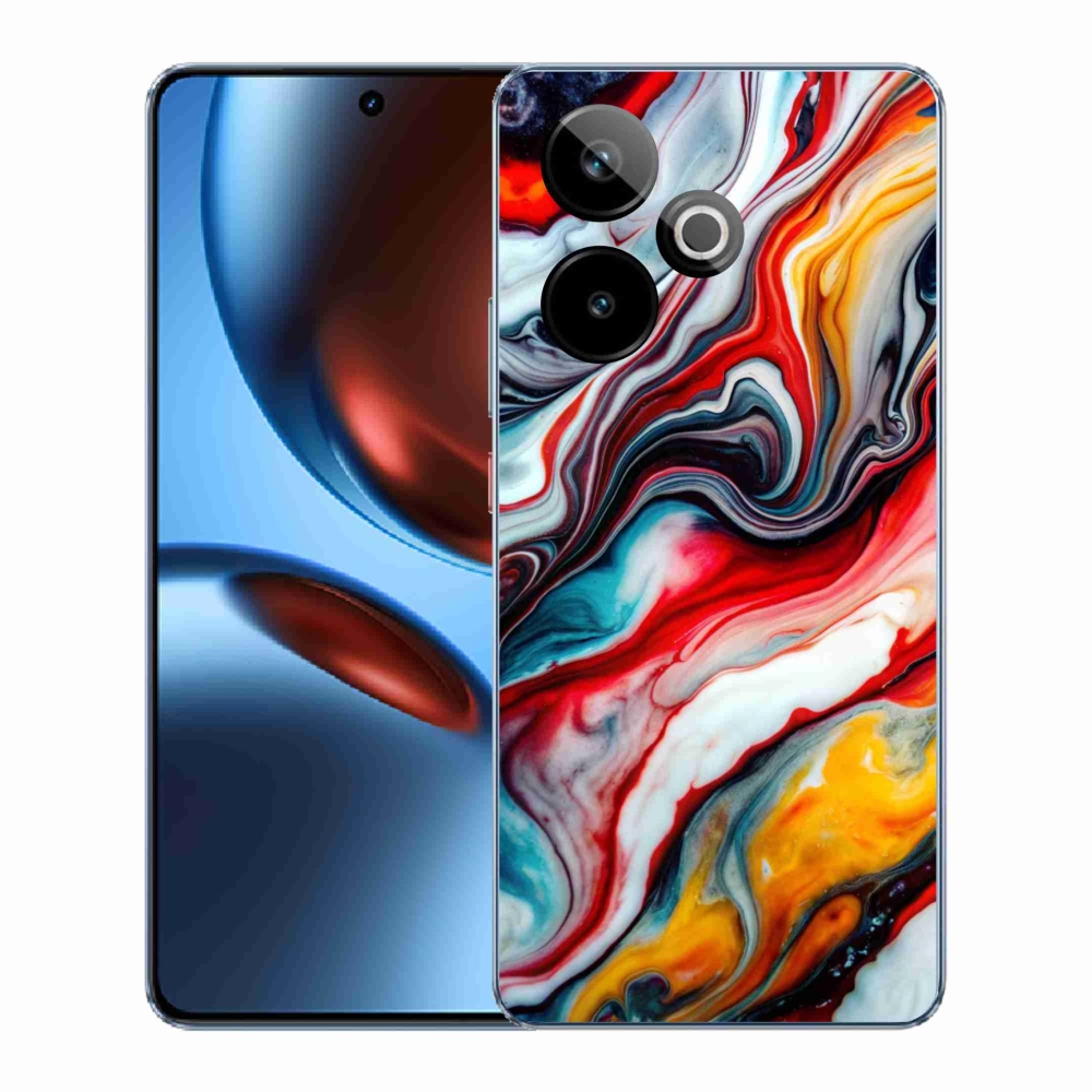 mmCase géltok a Realme GT7 5G/GT 7T 5G készülékekhez – absztrakt motívum 35