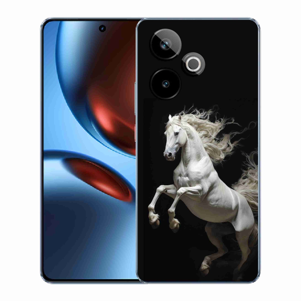 mmCase gél tok a Realme GT7 5G/GT 7T 5G készülékhez – fehér ló 4