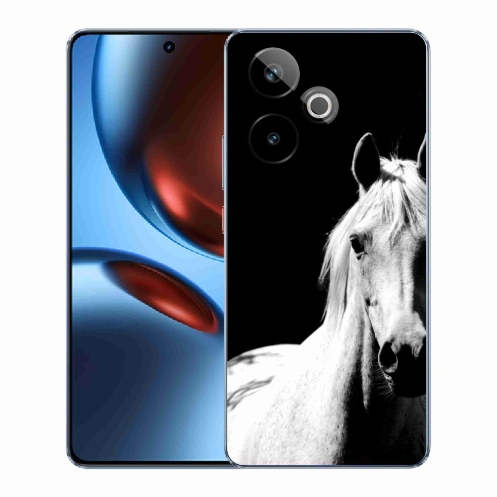 mmCase gél tok a Realme GT7 5G/GT 7T 5G készülékhez – fehér ló 5
