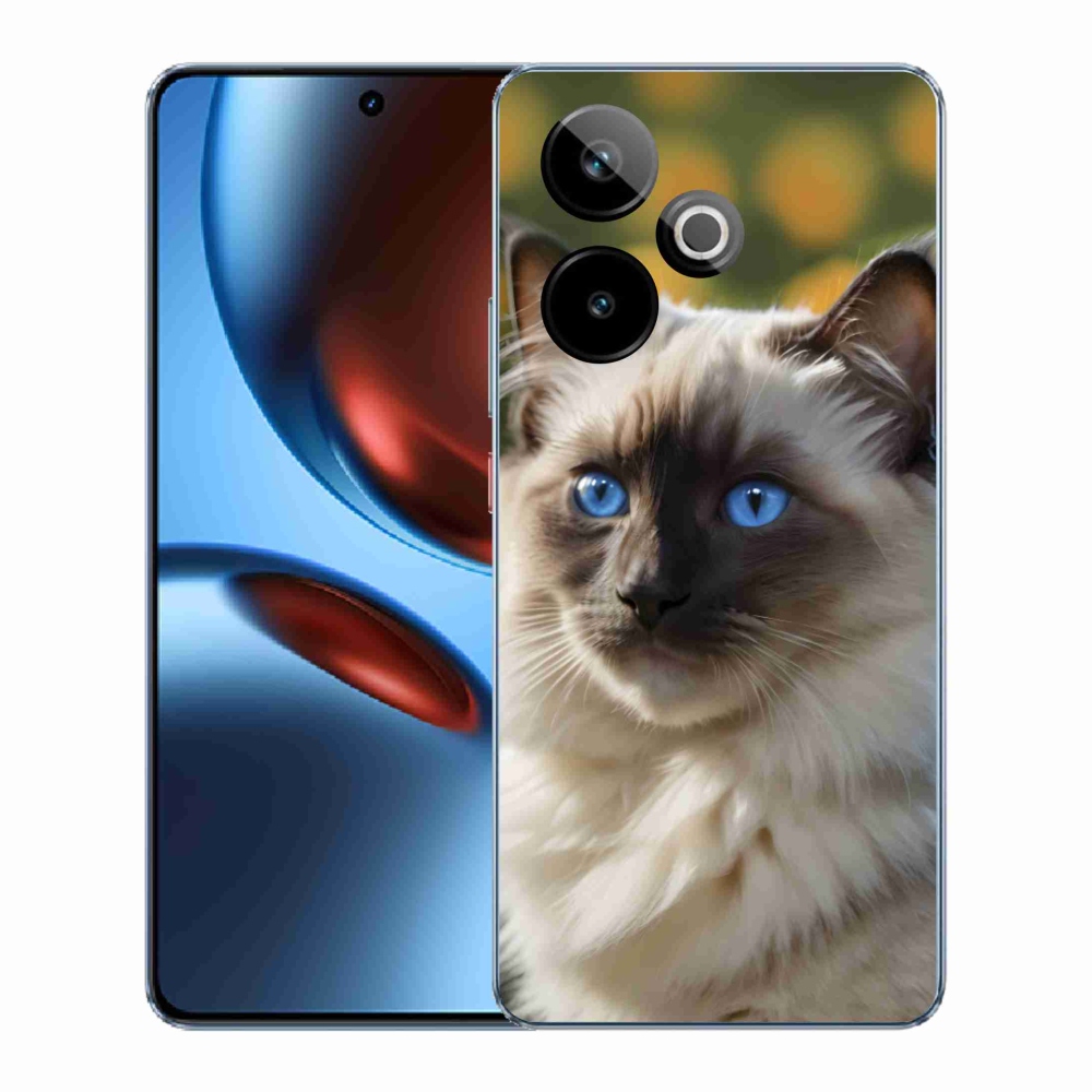 mmCase gél tok a Realme GT7 5G/GT 7T 5G-hez – fehér ragdoll