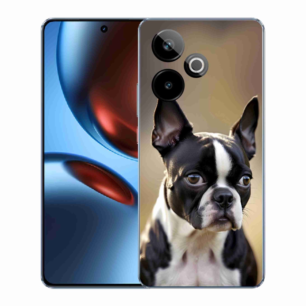mmCase gél tok a Realme GT7 5G/GT 7T 5G készülékhez – bostoni terrier