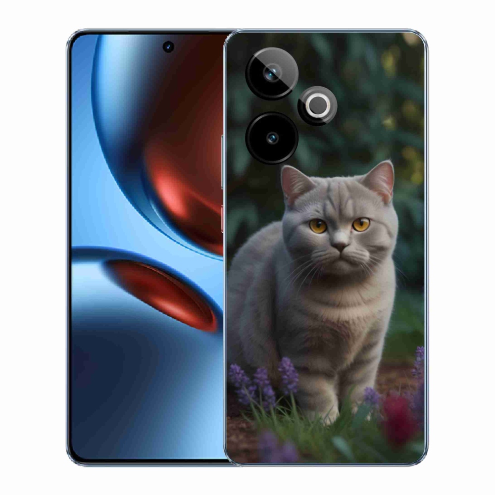 mmCase gél tok a Realme GT7 5G/GT 7T 5G-hez – brit macska