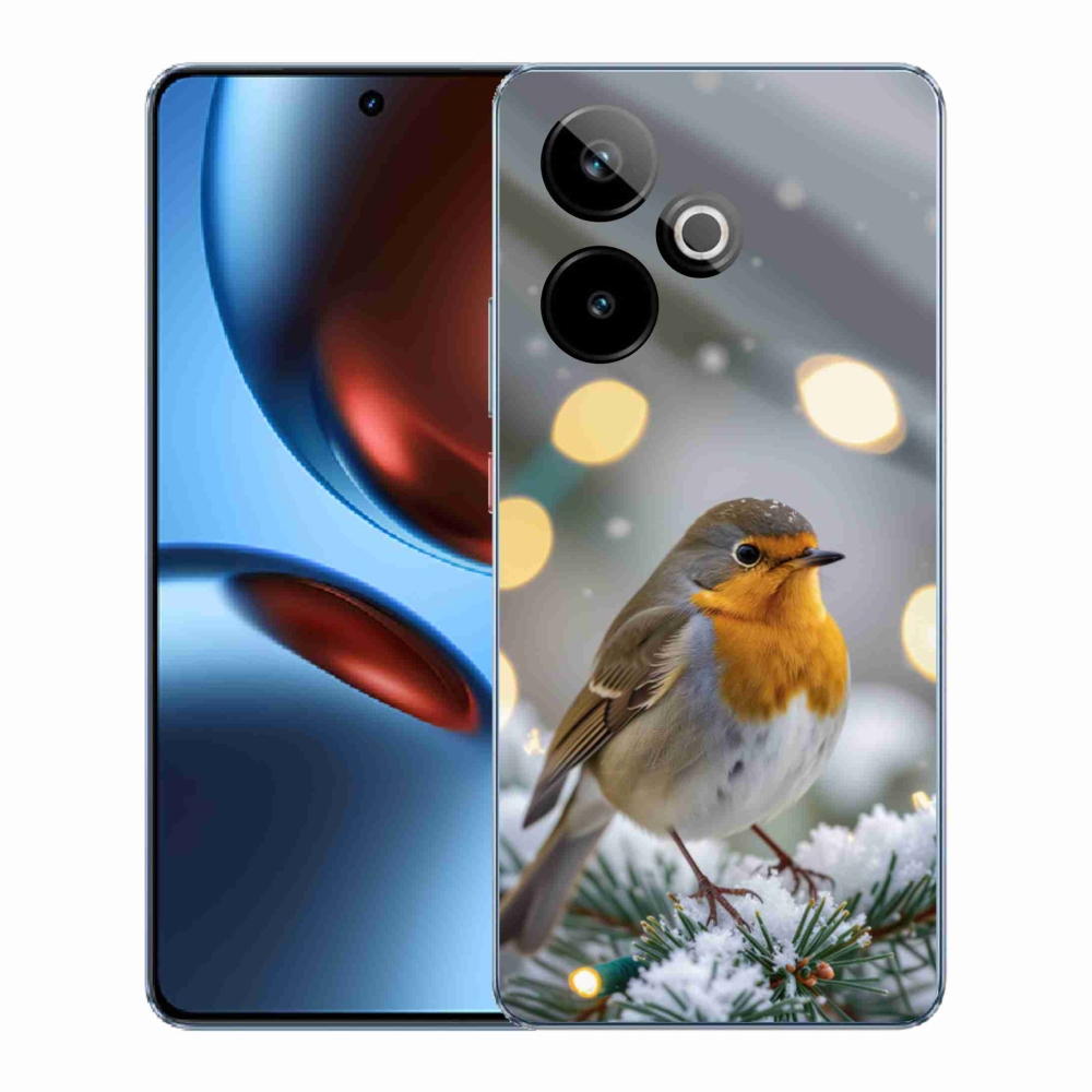 mmCase gél tok a Realme GT7 5G/GT 7T 5G-hez – téli vörös