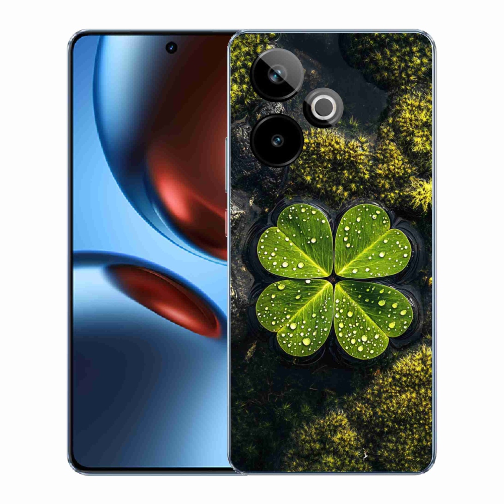 mmCase gél tok a Realme GT7 5G/GT 7T 5G készülékhez – négylevelű lóhere