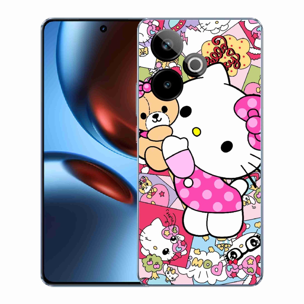 mmCase gél tok a Realme GT7 5G/GT 7T 5G készülékhez – aranyos cica
