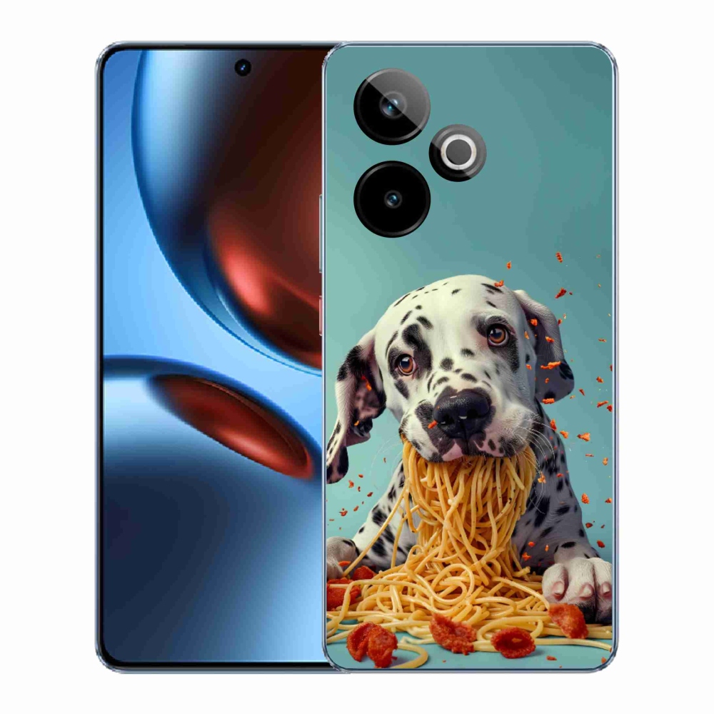 mmCase gél tok a Realme GT7 5G/GT 7T 5G-hez – dalmát és spagetti