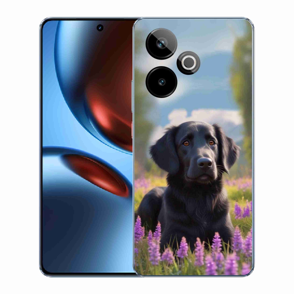 mmCase gél tok a Realme GT7 5G/GT 7T 5G készülékhez – elegáns fekete retriever