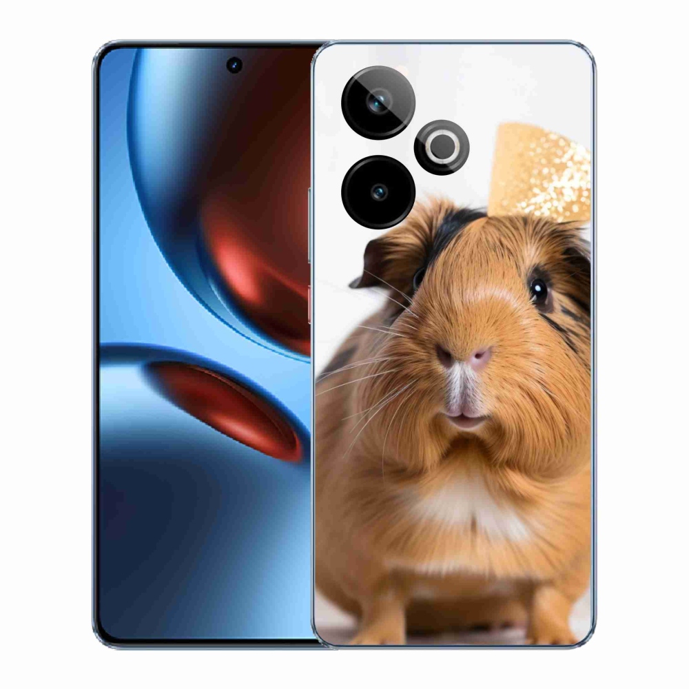 mmCase gél tok a Realme GT7 5G/GT 7T 5G készülékhez – barna tengerimalac