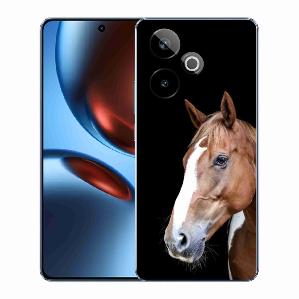 mmCase gél tok a Realme GT7 5G/GT 7T 5G készülékhez – barna ló 3