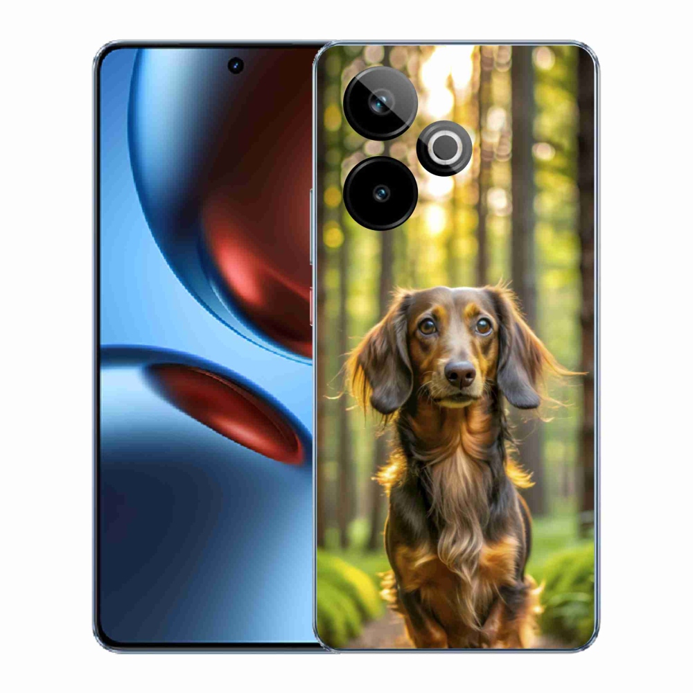 mmCase gél tok a Realme GT7 5G/GT 7T 5G készülékhez – dachshund 4