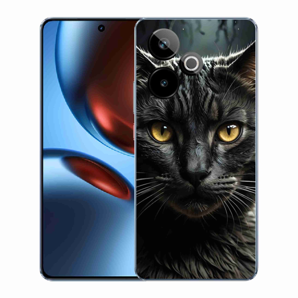 mmCase gél tok a Realme GT7 5G/GT 7T 5G-hez – macskás mintázat 3