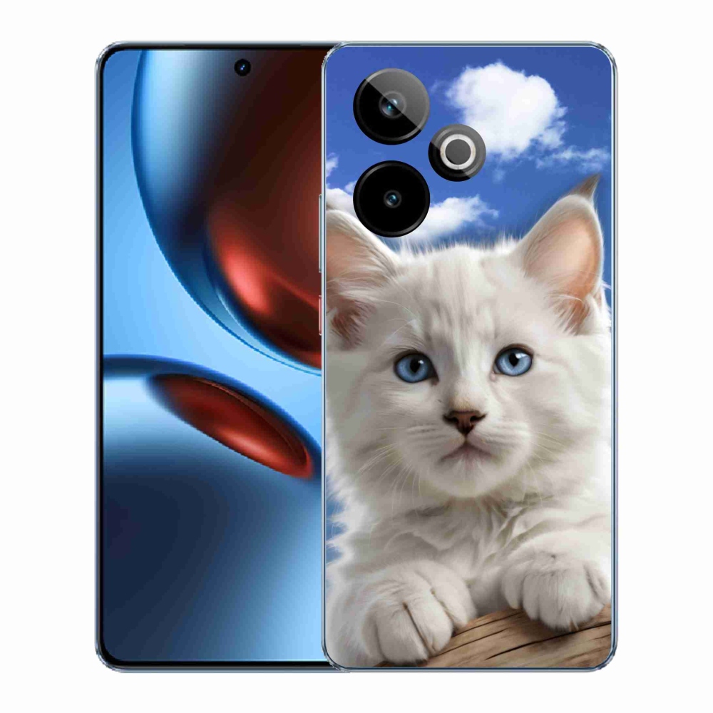 mmCase gél tok a Realme GT7 5G/GT 7T 5G-hez – cica és felhők
