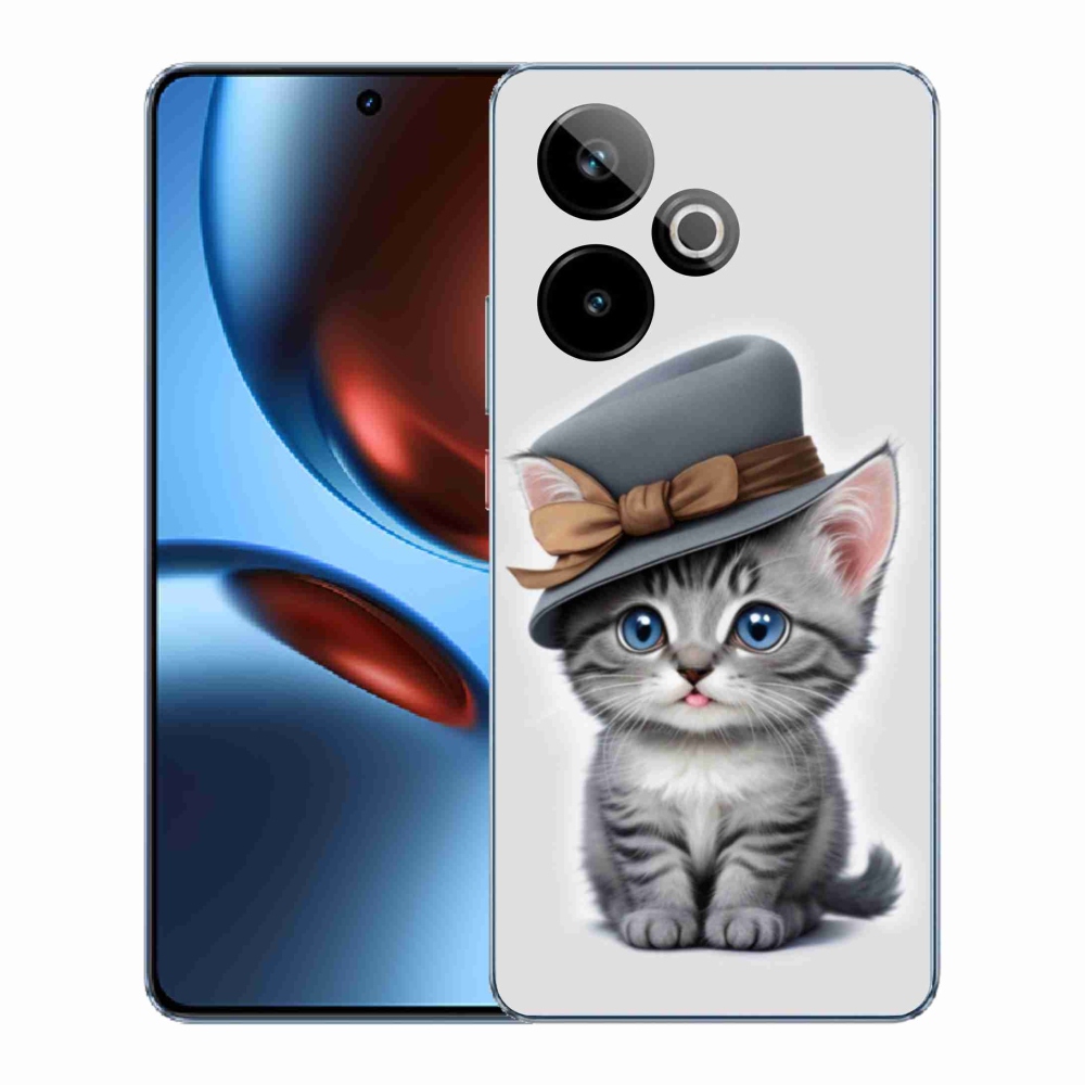 mmCase gél tok a Realme GT7 5G/GT 7T 5G-hez – kalapos cica