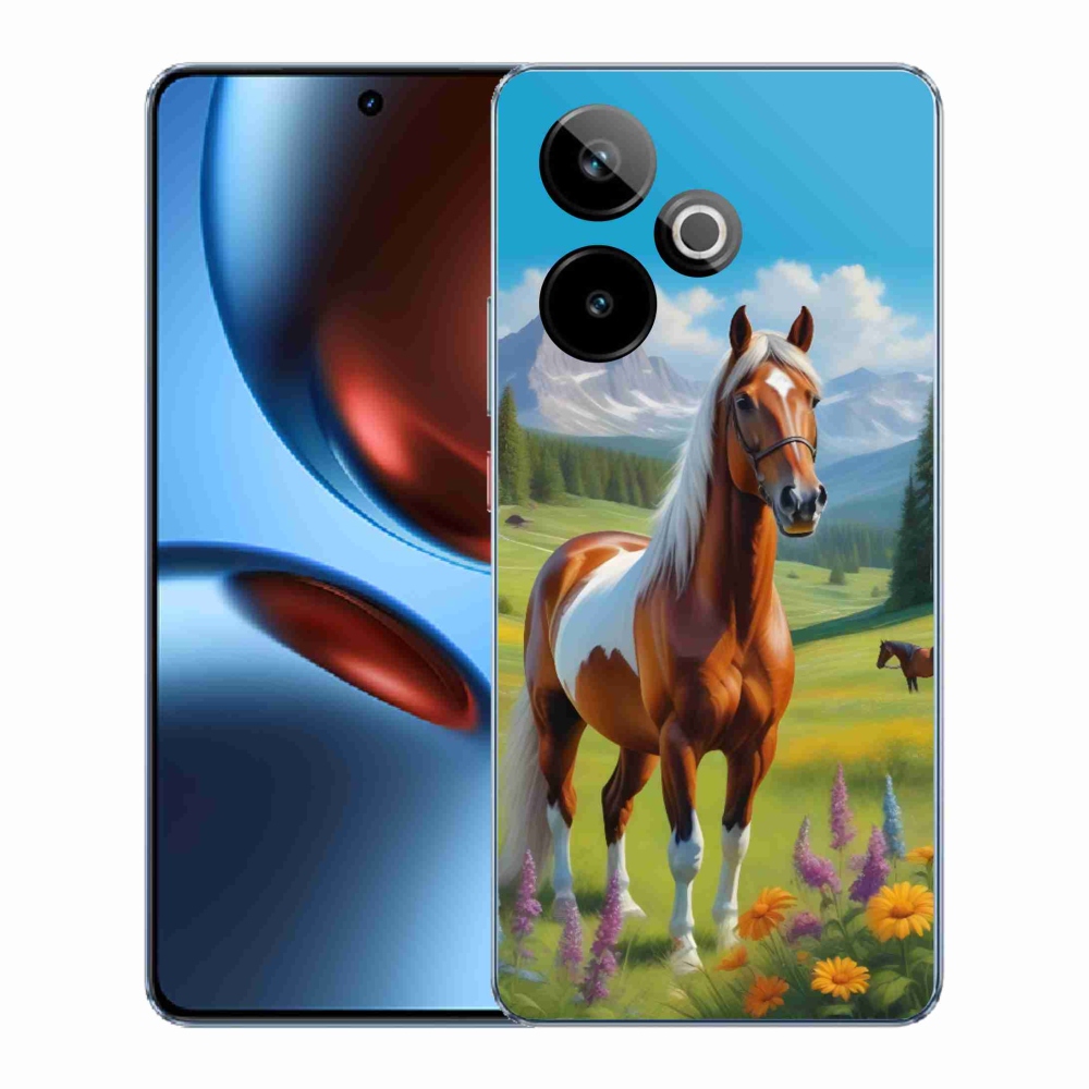 mmCase gél tok a Realme GT7 5G/GT 7T 5G készülékhez – ló a réten