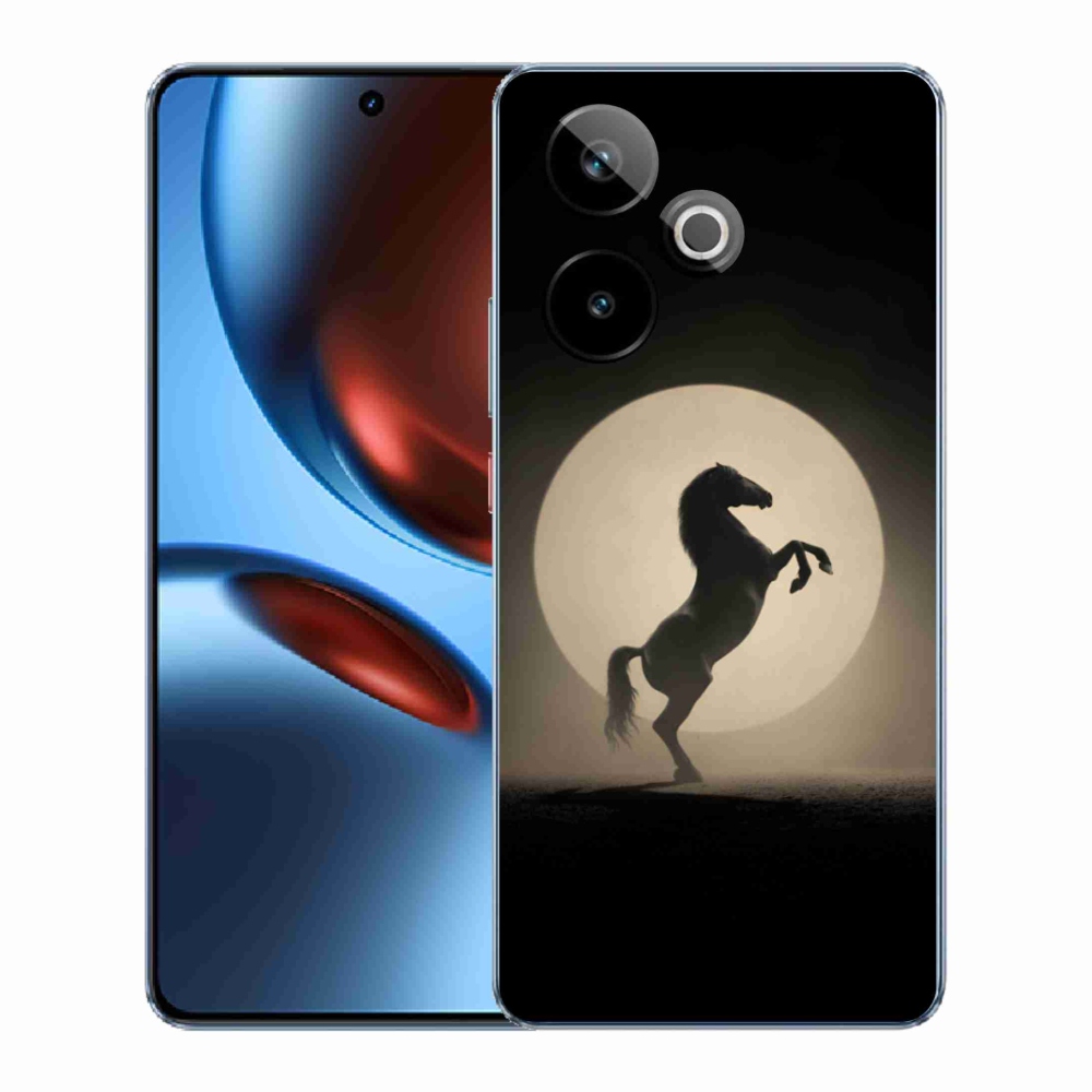 mmCase gél tok a Realme GT7 5G/GT 7T 5G készülékhez – ló sziluettje