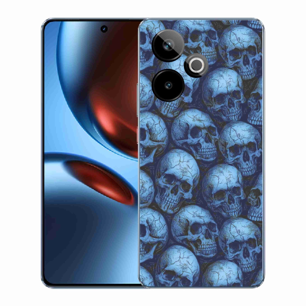 mmCase gél tok a Realme GT7 5G/GT 7T 5G készülékhez – koponyák
