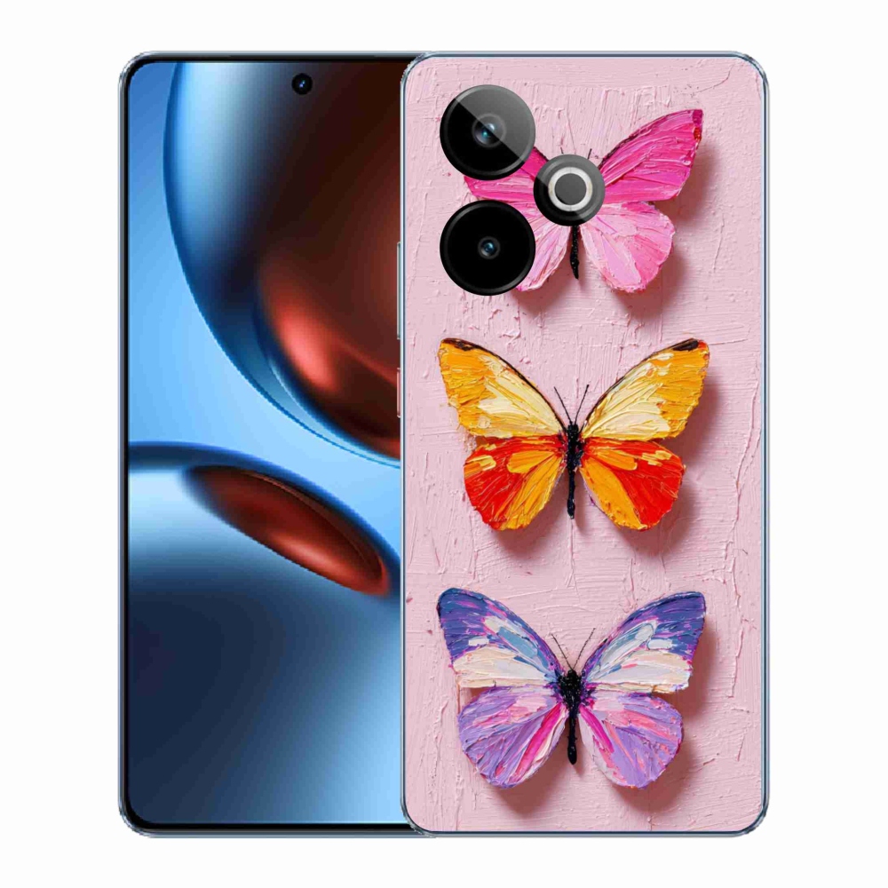 mmCase gél tok a Realme GT7 5G/GT 7T 5G-hez – pillangós hármas