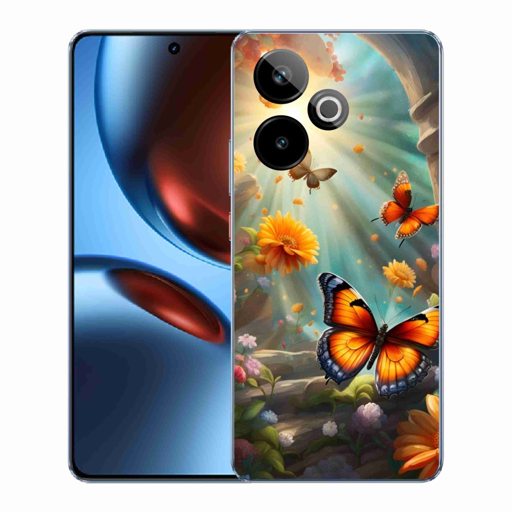 mmCase gél tok a Realme GT7 5G/GT 7T 5G készülékhez – Pillangókert 2