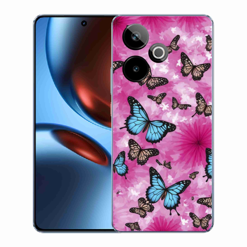 mmCase gél tok a Realme GT7 5G/GT 7T 5G készülékhez – pillangókert