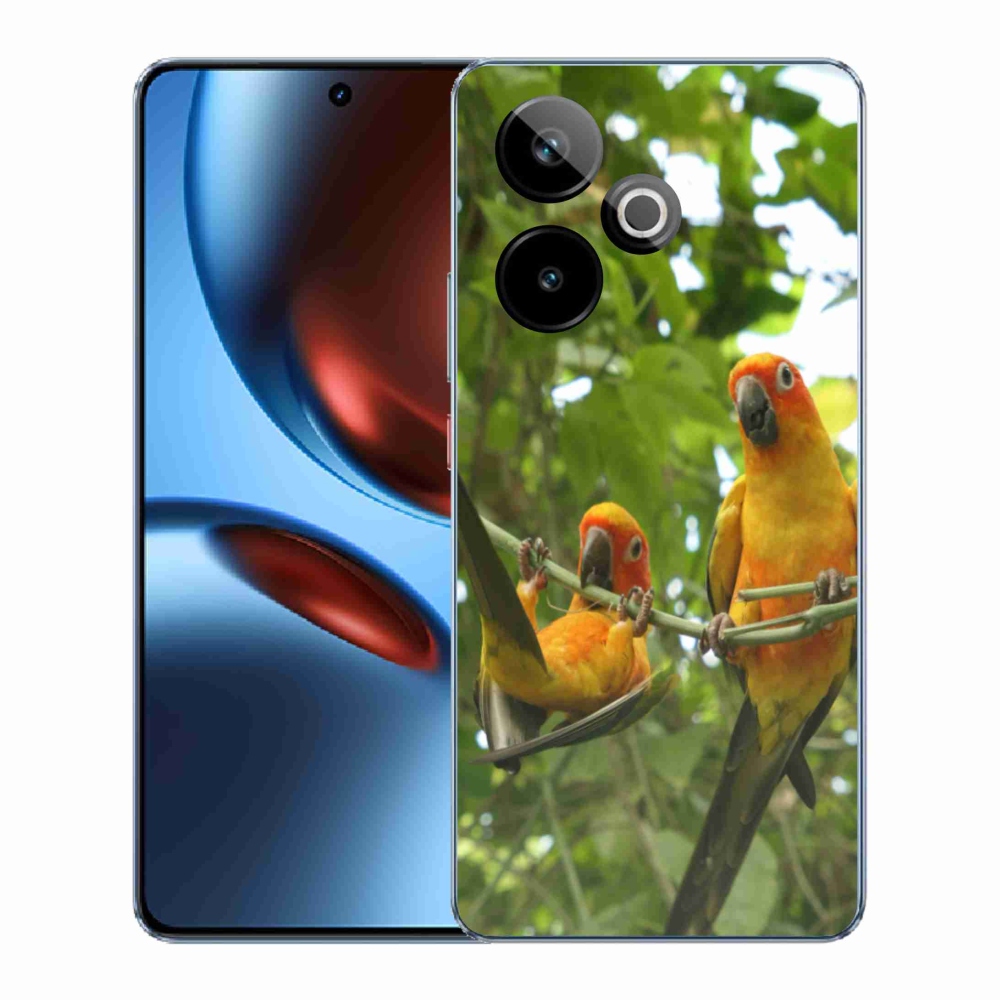 mmCase gél tok a Realme GT7 5G/GT 7T 5G készülékekhez – papagájok és aratingák