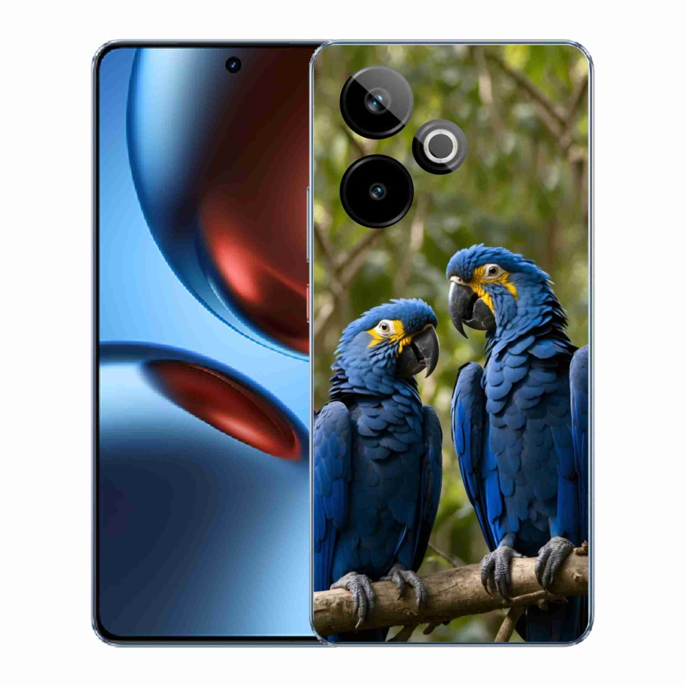 mmCase gél tok a Realme GT7 5G/GT 7T 5G készülékekhez – papagáj-duó