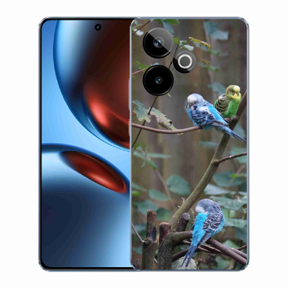 mmCase gél tok a Realme GT7 5G/GT 7T 5G készülékhez – papagájok egy ágon