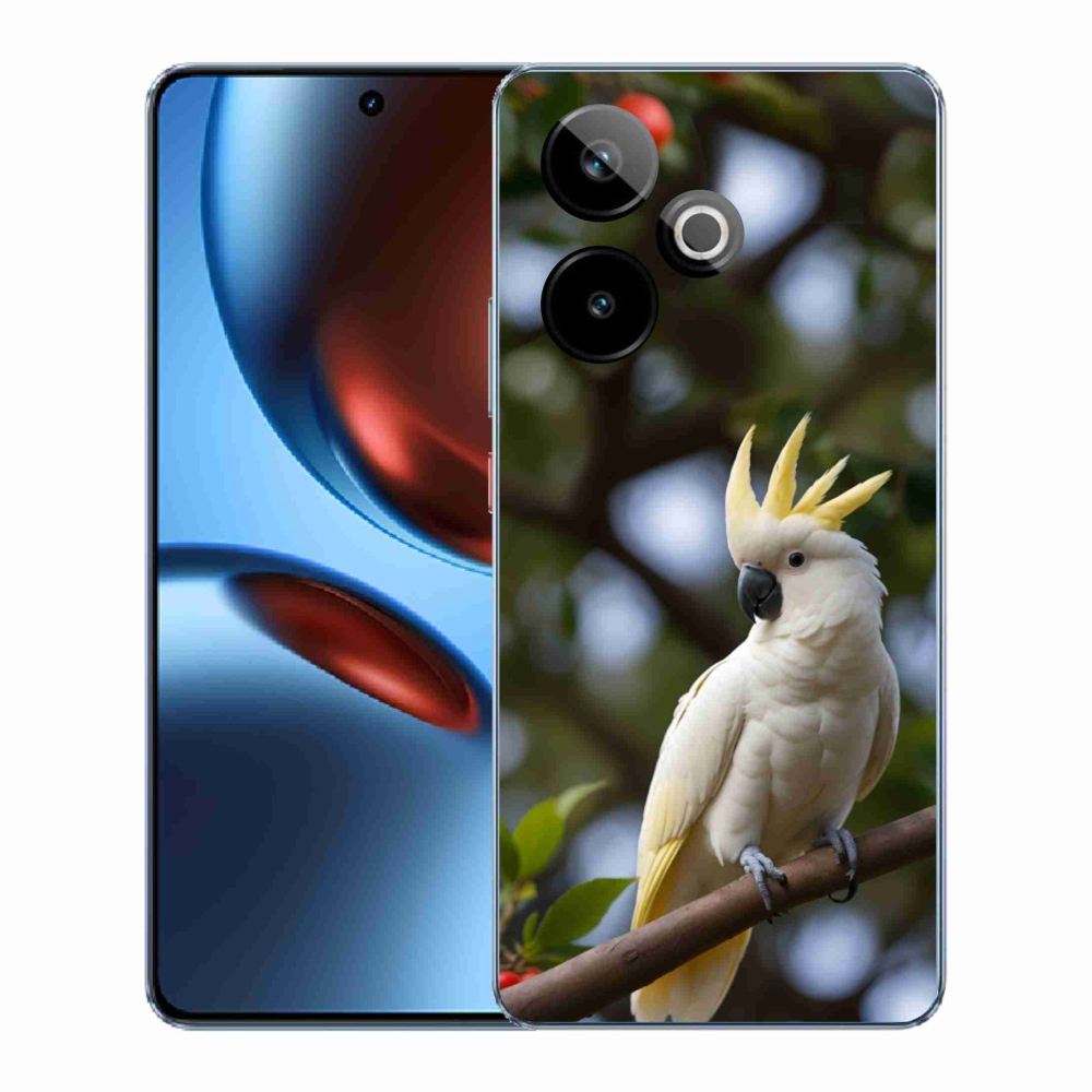 mmCase gél tok a Realme GT7 5G/GT 7T 5G készülékhez – kakadu papagáj 3