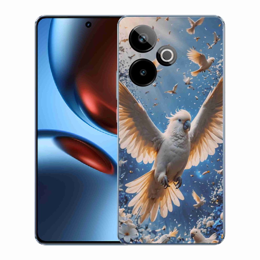 mmCase gél tok a Realme GT7 5G/GT 7T 5G készülékhez – kakadu papagáj