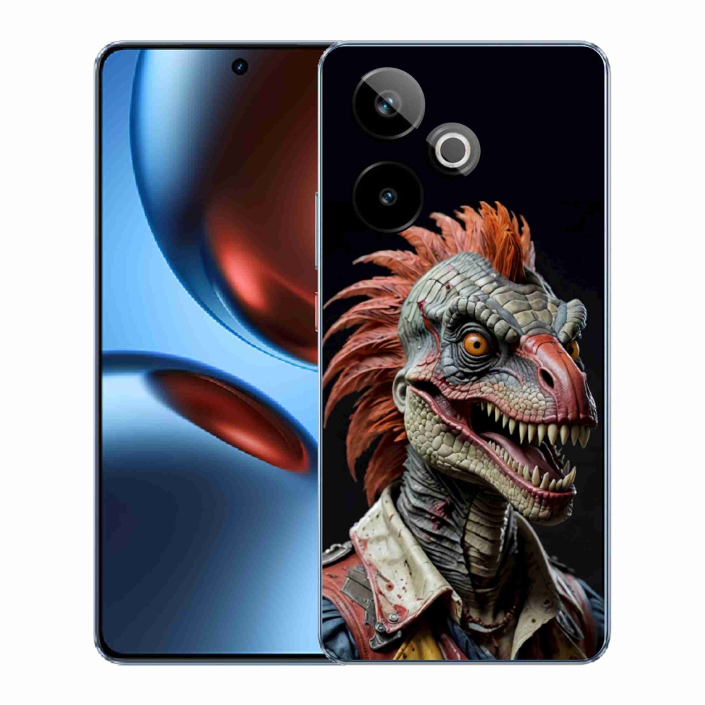 mmCase gél tok a Realme GT7 5G/GT 7T 5G-hez – punk dinoszaurusz