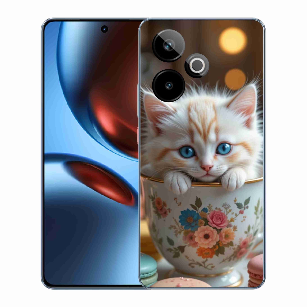 mmCase gél tok a Realme GT7 5G/GT 7T 5G-hez – aranyos cica 6