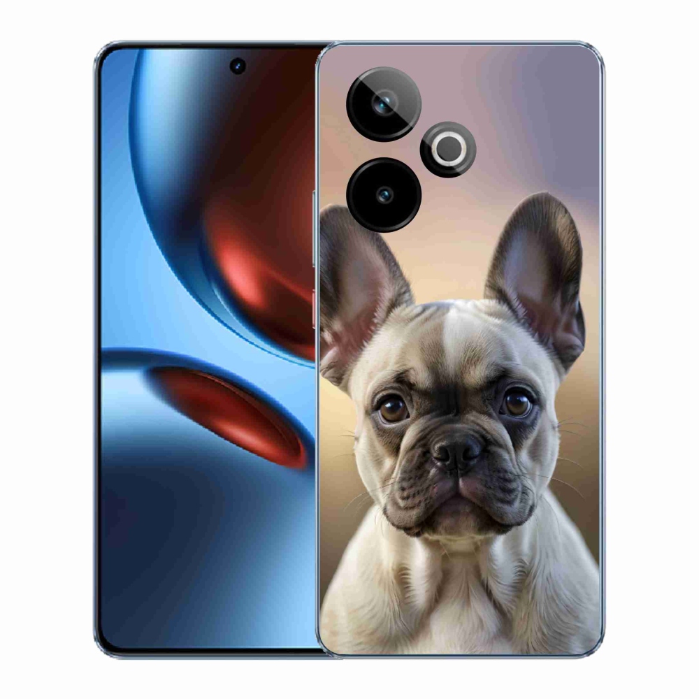 mmCase gél tok a Realme GT7 5G/GT 7T 5G-hez – aranyos francia buldog