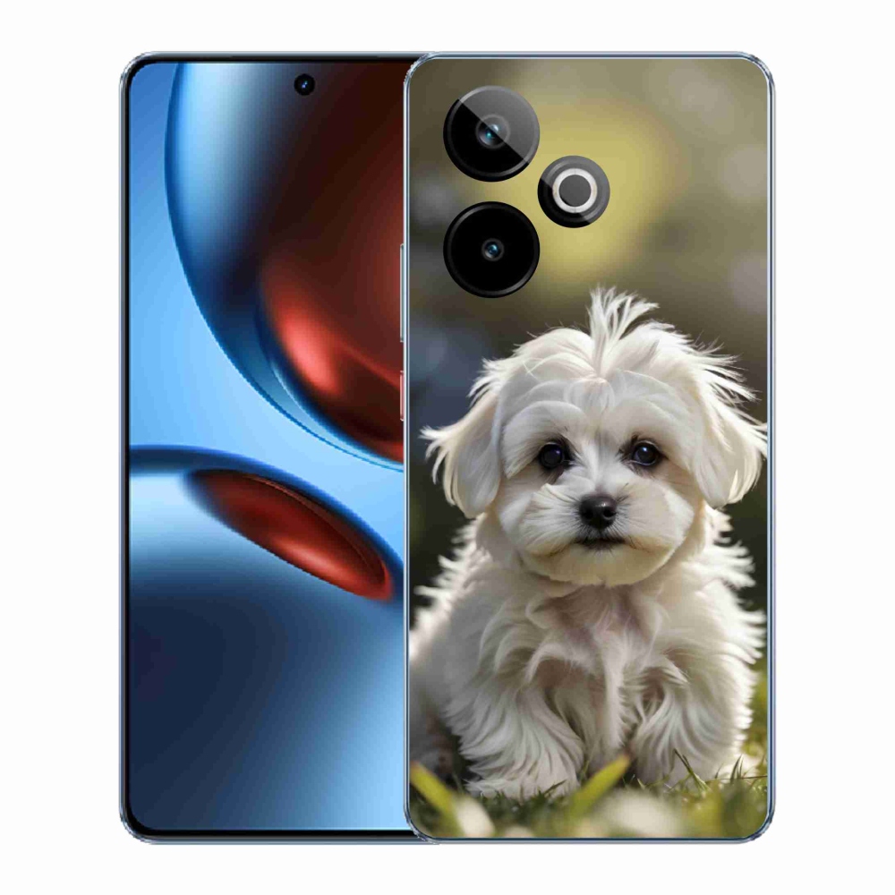 mmCase gél tok a Realme GT7 5G/GT 7T 5G-hez – aranyos máltai kutyus