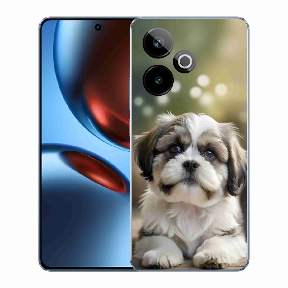 mmCase gél tok a Realme GT7 5G/GT 7T 5G-hez – aranyos shih-tzu