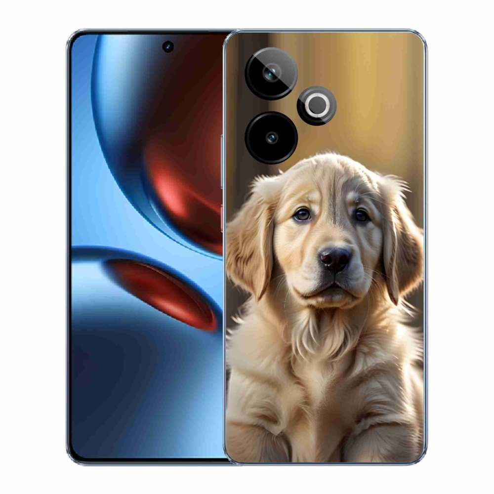 mmCase gél tok a Realme GT7 5G/GT 7T 5G-hez – aranyos arany retriever
