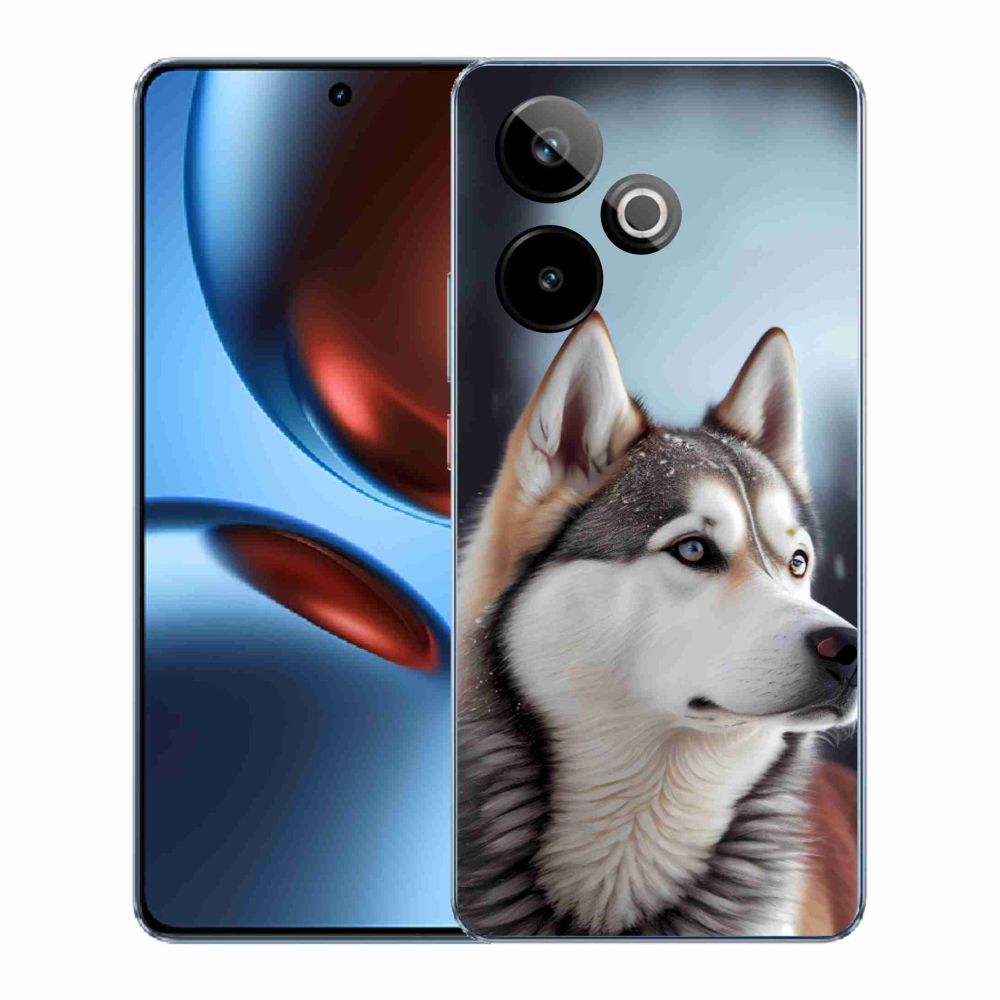 mmCase gél tok a Realme GT7 5G/GT 7T 5G készülékhez – szibériai husky