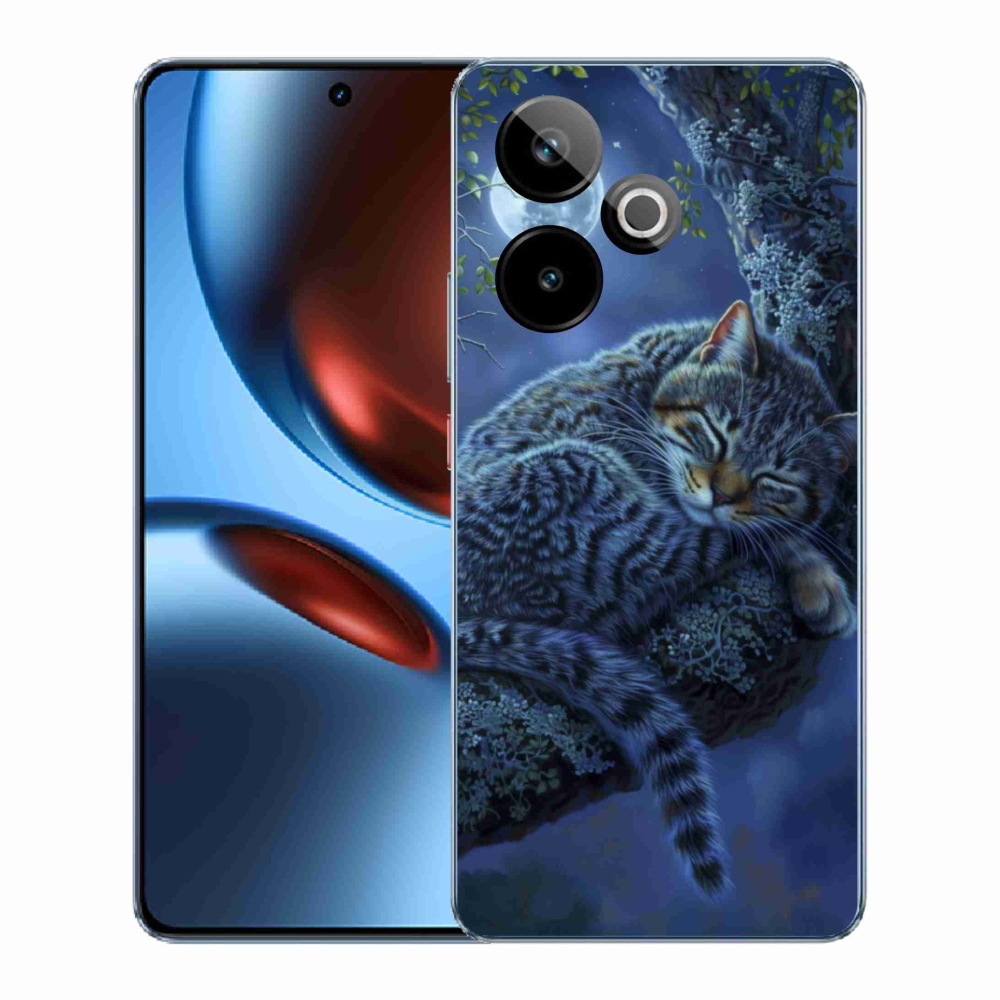 mmCase gél tok a Realme GT7 5G/GT 7T 5G-hez – alvó macska