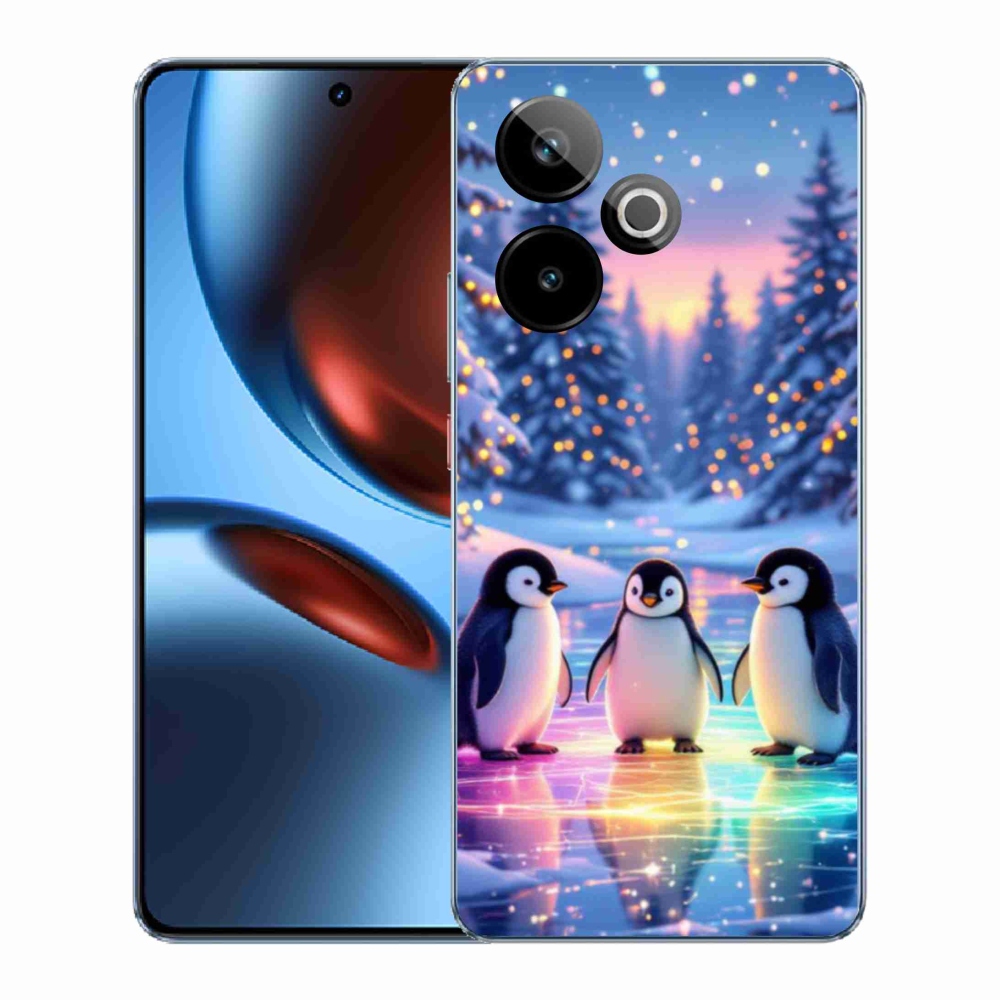 mmCase gél tok a Realme GT7 5G/GT 7T 5G készülékekhez – pingvinek