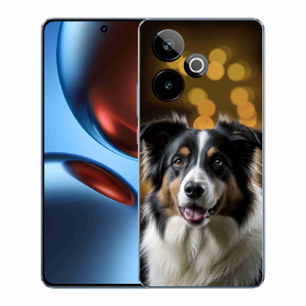 mmCase gél tok a Realme GT7 5G/GT 7T 5G-hez – mosolygós ausztrál juhászkutya