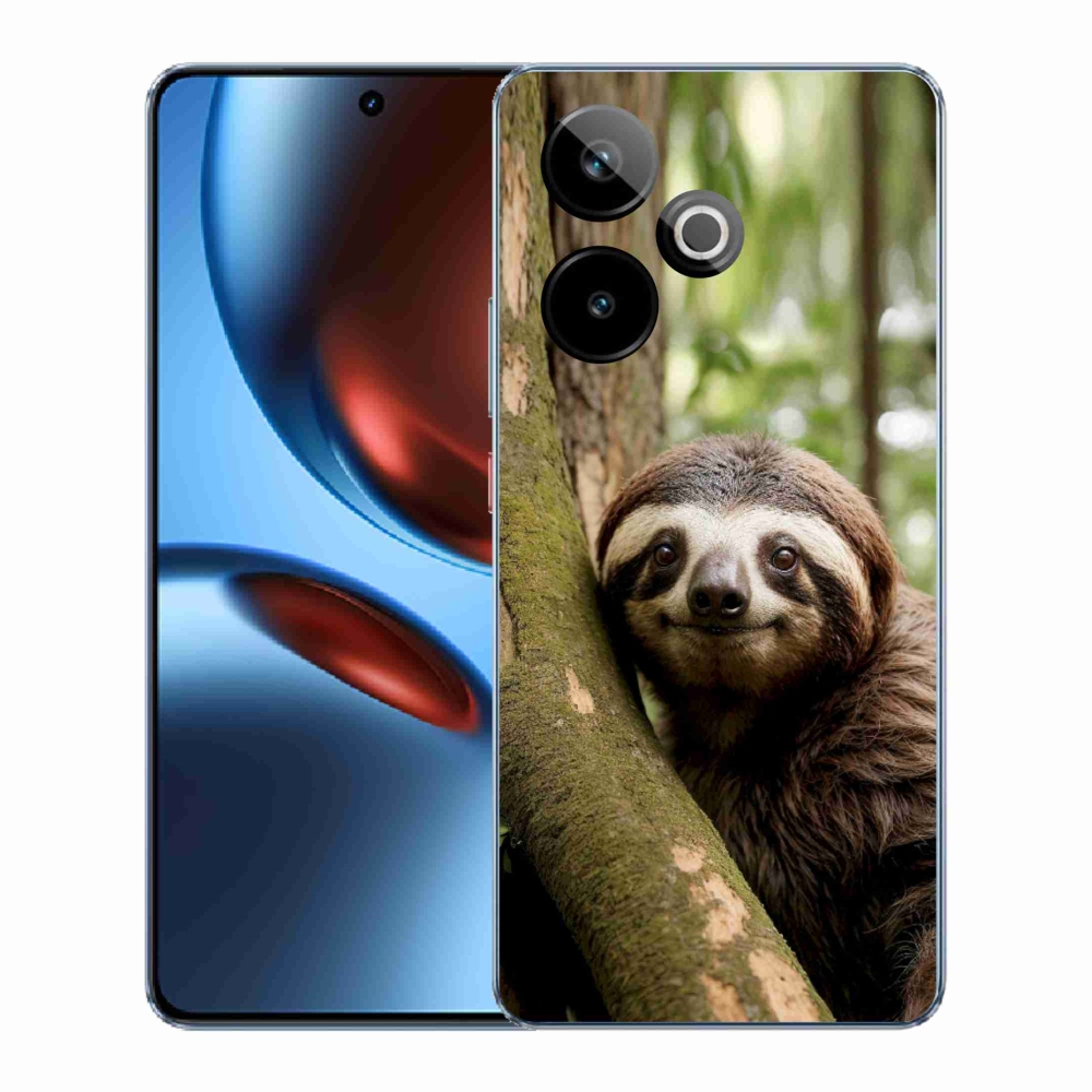 mmCase gél tok a Realme GT7 5G/GT 7T 5G-hez – mosolygós lajhár